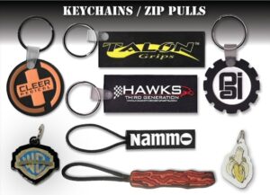 custom 2D zip pulls